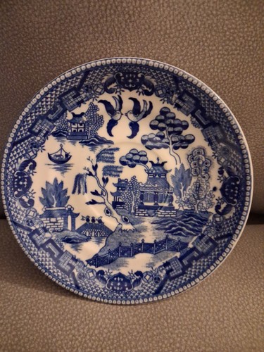Vintage blue white - blue, small