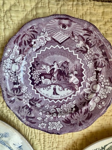 Antique purple transferware - antique,