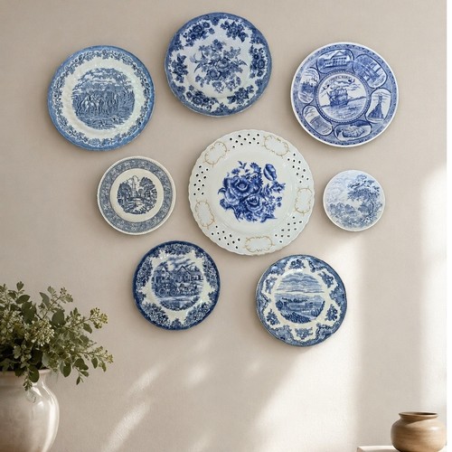 Vintage blue white - vintage,