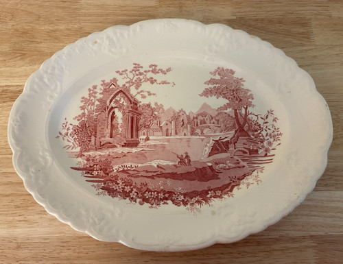 Vtg english abbey oval - ,