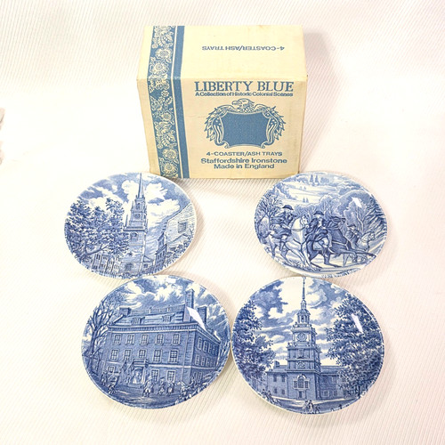 Vtg liberty blue staffordshire - blue,