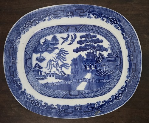 Antique england 19thc blue - england, &