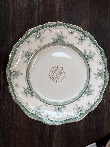 Green transferware john - green,